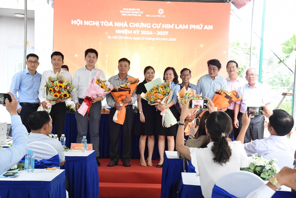 TRUONG SON LAND SUCCESSFULLY ORGANIZED A CONFERENCE AT HIM LAM PHU AN APARTMENT BUILDING FOR THE TERM 2024 - 2027