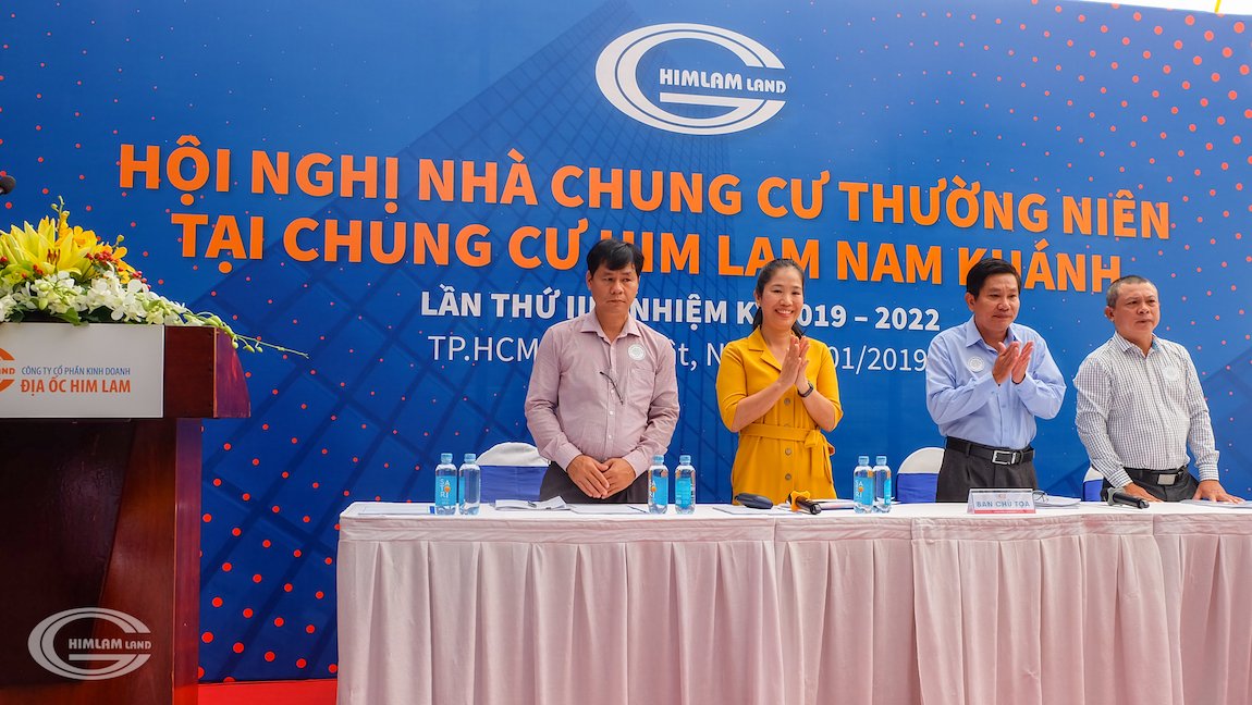 HỘI NGHỊ THƯỜNG NIÊN CỤM NHÀ CHUNG CƯ HIM LAM NAM KHÁNH 2019