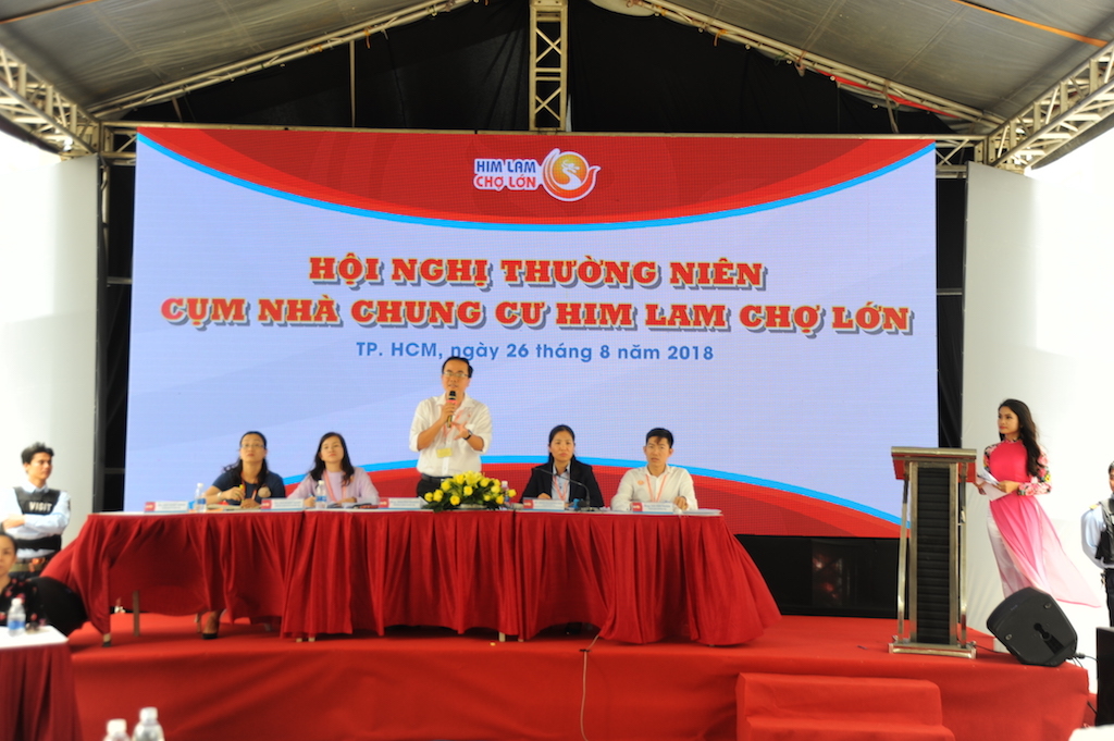 HỘI NGHỊ THƯỜNG NIÊN CỤM NHÀ CHUNG CƯ HIM LAM CHỢ LỚN 2018